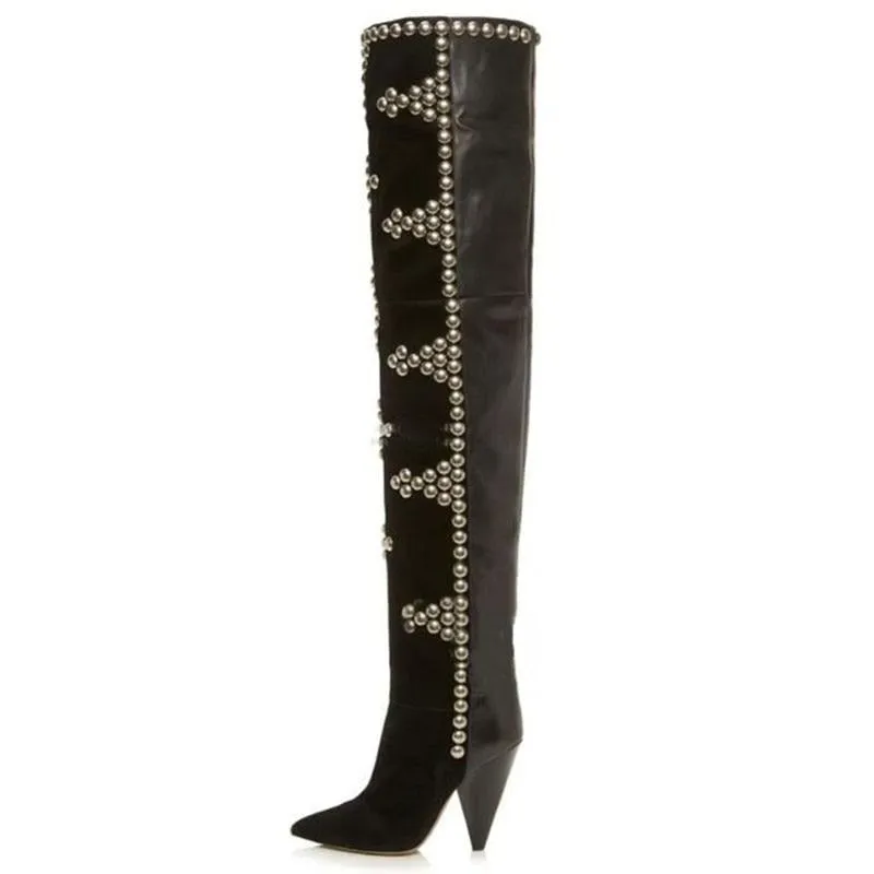 Women Over The Knee High Heel Boots