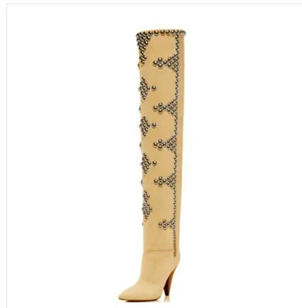 Women Over The Knee High Heel Boots