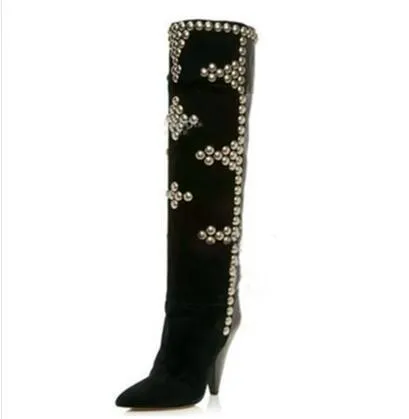 Women Over The Knee High Heel Boots
