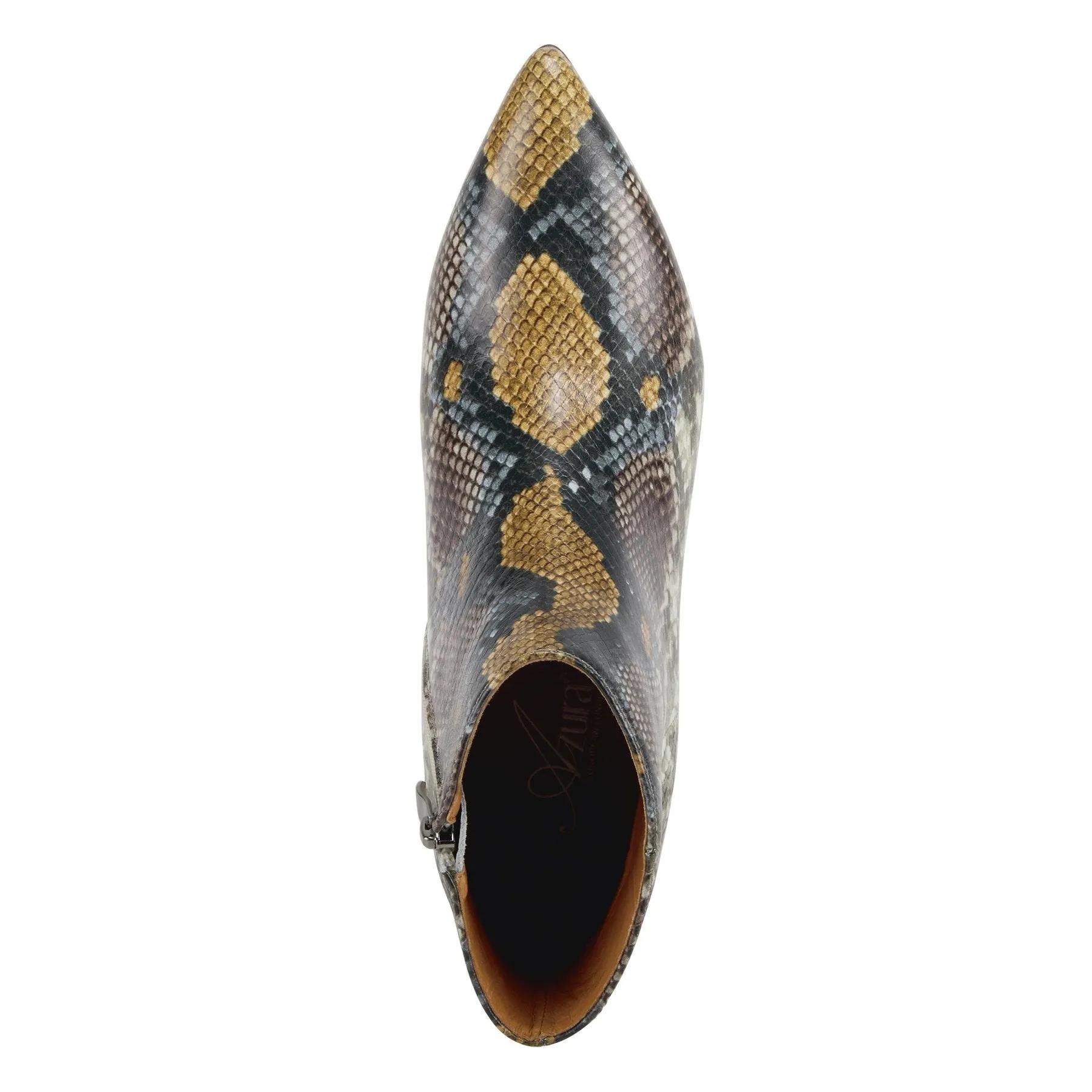 Women's Spring Step | Campy Curvie Heel Ankle Bootie by Azura | Python
